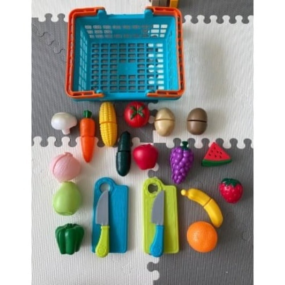 New Play Food Toys For Kids – Food Set With Cutting Boards And Accessories